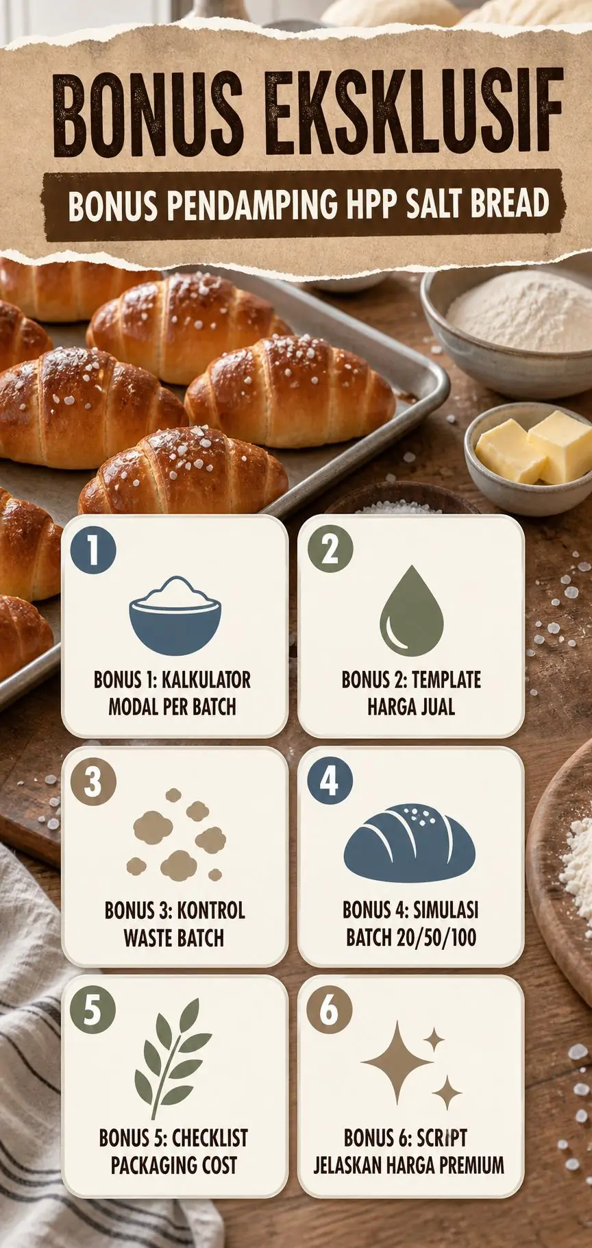 Salt Bread HPP & Profit Planner section 6