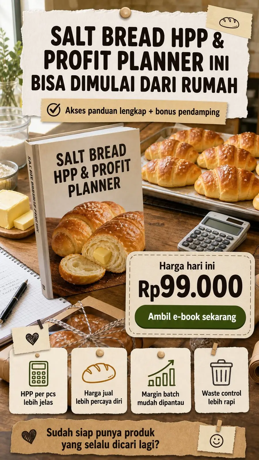 Salt Bread HPP & Profit Planner section 8